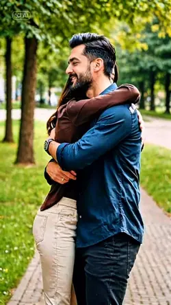 Hugging Couple