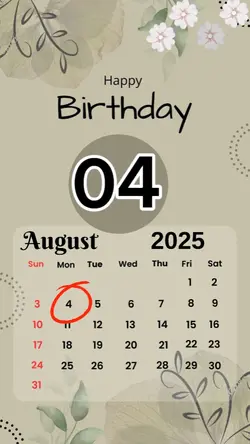 birthday 04 August 