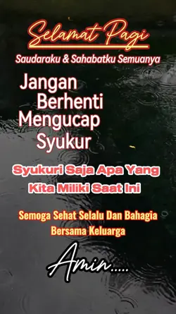 Mengucap Syukur...