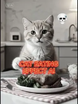 Cat Eating AI