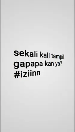 sekali kali tampil 