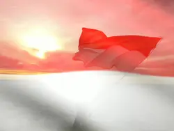 berkibar bendera 