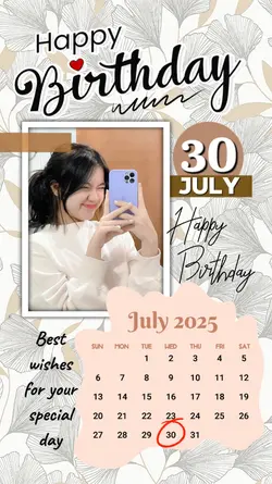 30 JULY HBD 2025