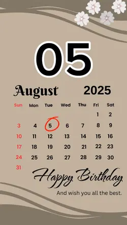 birthday 05 August