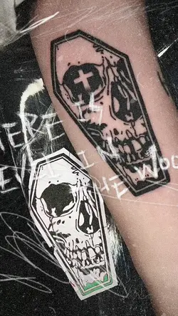 SKULL DARK TATTOO.🔥