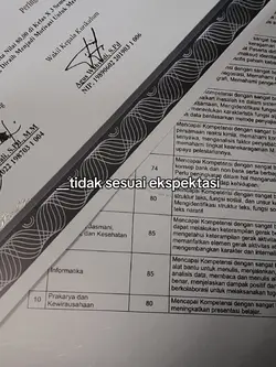 nilai raport turun