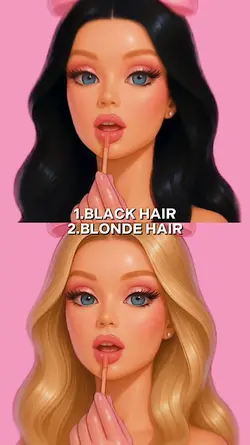 NO MIROR Black hair