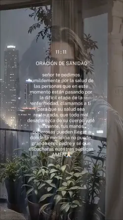 oración de sanidad