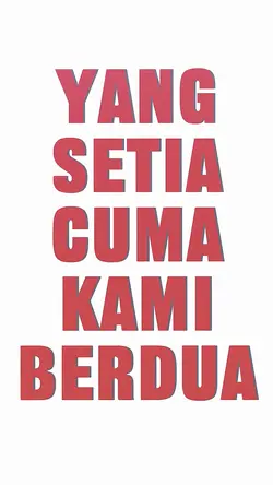 cuma kami berdua