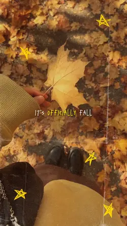 it's officially fall