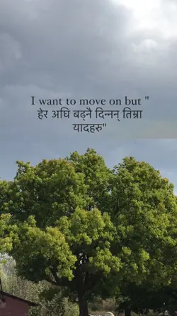 I want to move on 