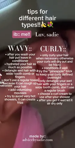 hair types tips!!!