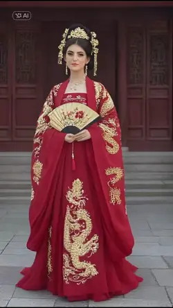 red hanfu style