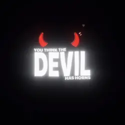 Devil has horns