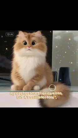 Alien cartoon cat