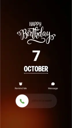 BIRTHDAY 7 OCTOBER