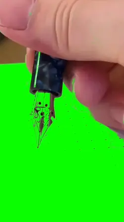 writing green screen