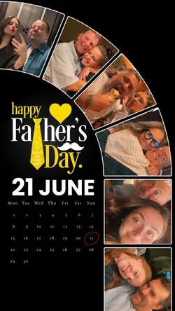 FATHER'S DAY 21 JUNE