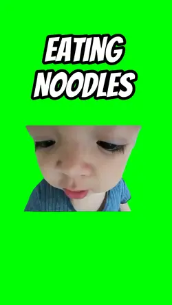 Eating noodles 