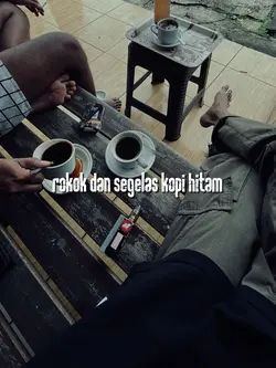 rokok dan kopi hitam