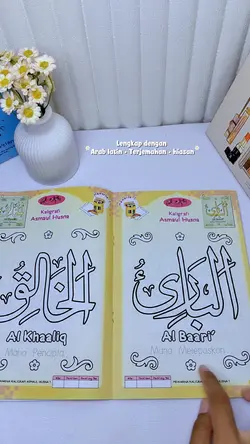 Mewarnai kaligrafi 