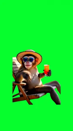 monkey in vacation