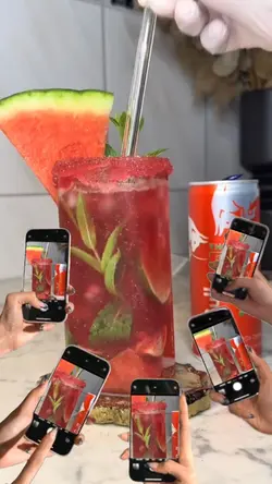 making a drink