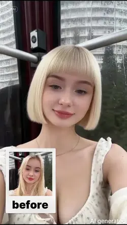 Micro Bob hairstyle
