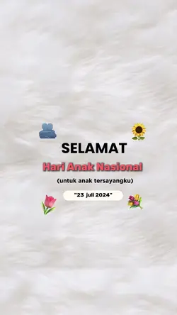 Hari anak nasional