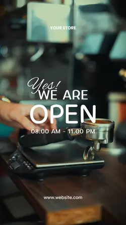 We Are Open