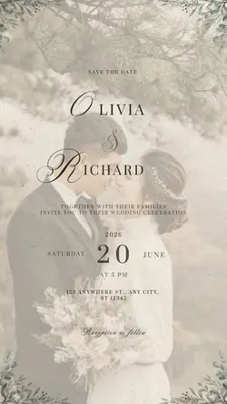 Wedding invitation 