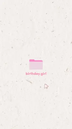 folder birthday girl