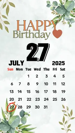 birthday 27 july