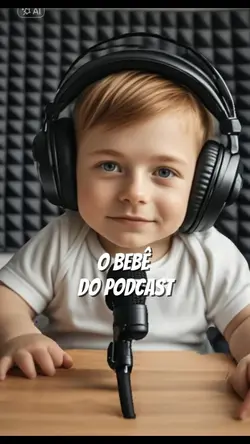 Bebê no pod cast