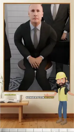 Putin masuk toilet 