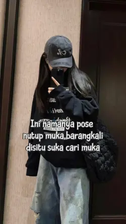 pose nutup muka