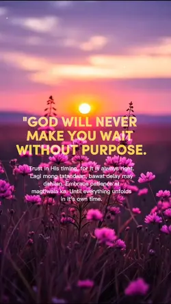 Trust in His Timing