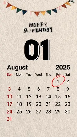 Hbd 01 August 2025