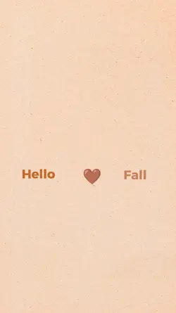 Hello Fall