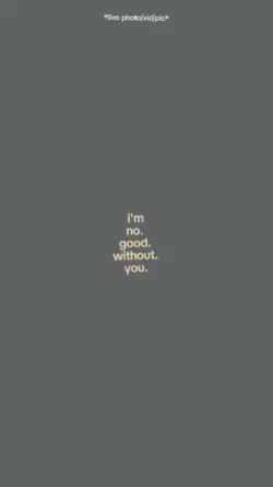 im not good with you