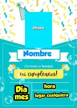invitación de cumple