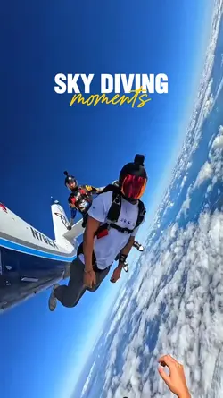 SKYDIVING MOMENT