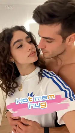 Hot men hug
