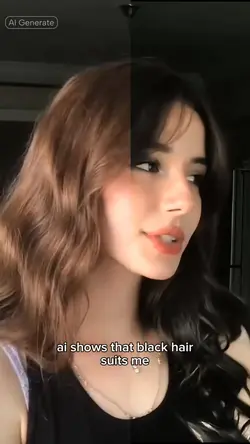 Black Hair Color AI