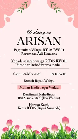 undangan arisan 