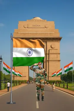 india flag template 