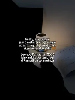 see you Ramadhan