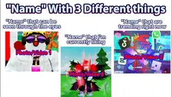 "Name" With 3 Video