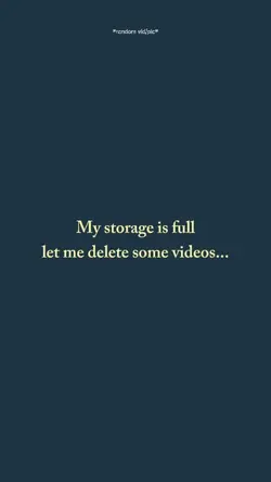 my storage is full