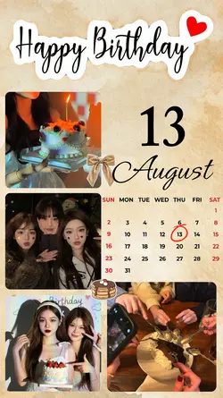 HBD 13 AUGUST